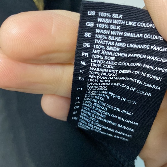 100%silk h&m sheer top size 6 - Picture 4 of 12